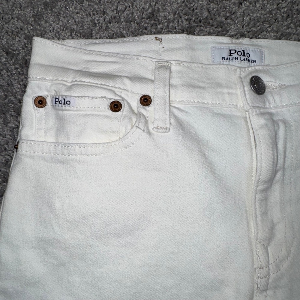 Polo Ralph Lauren Sullivan Slim Stretch 5 Pocket Jeans White Boys 14 NEW - Picture 3 of 12
